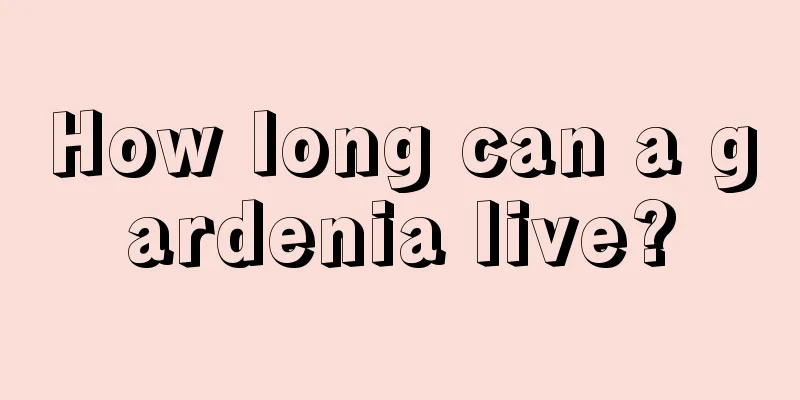 How long can a gardenia live?