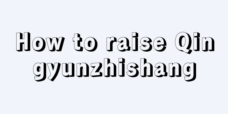 How to raise Qingyunzhishang