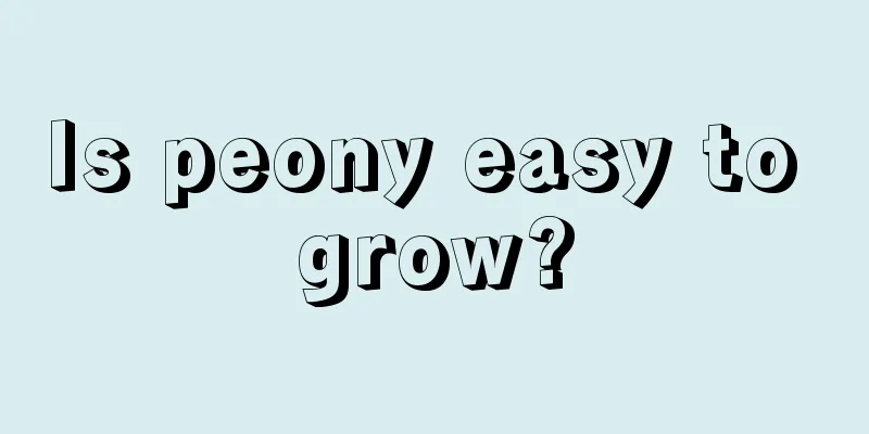 Is peony easy to grow?