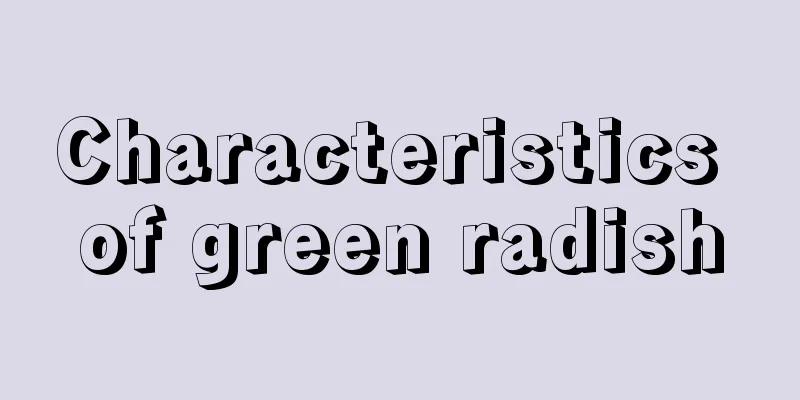 Characteristics of green radish