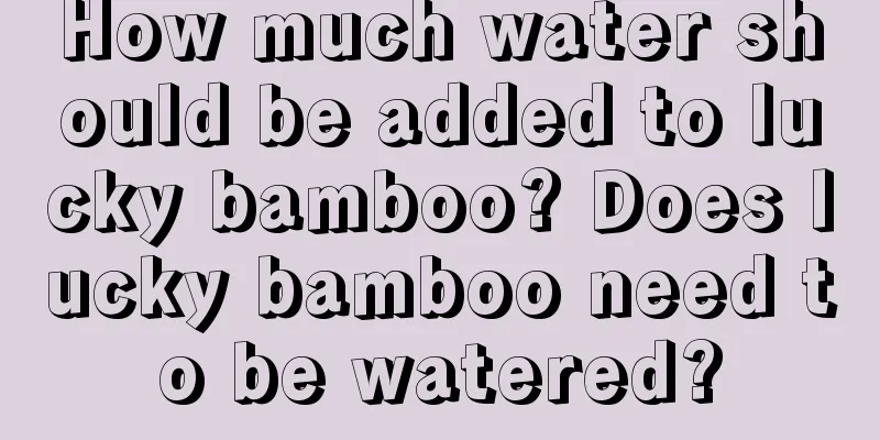 How much water should be added to lucky bamboo? Does lucky bamboo need to be watered?