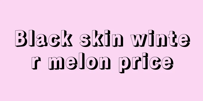 Black skin winter melon price