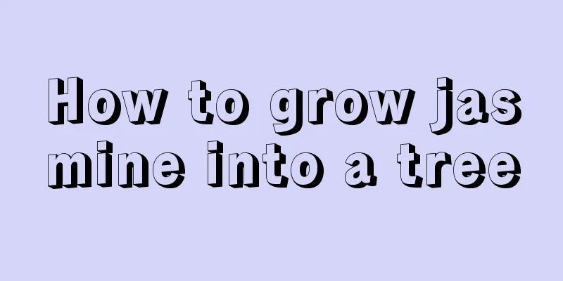 How to grow jasmine into a tree