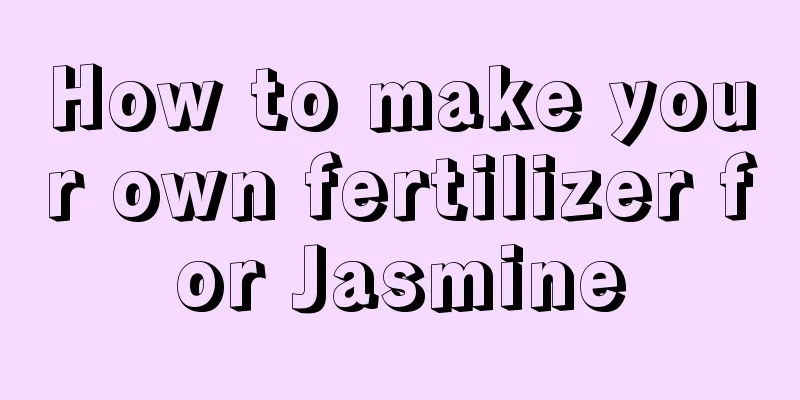 How to make your own fertilizer for Jasmine