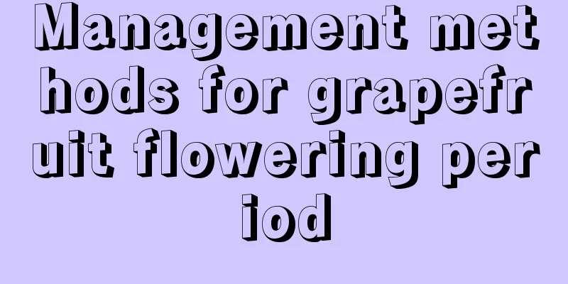 Management methods for grapefruit flowering period