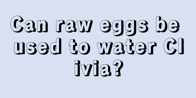 Can raw eggs be used to water Clivia?