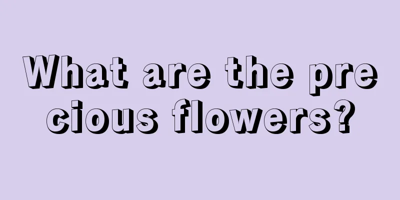 What are the precious flowers?