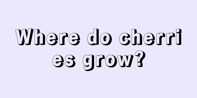 Where do cherries grow?