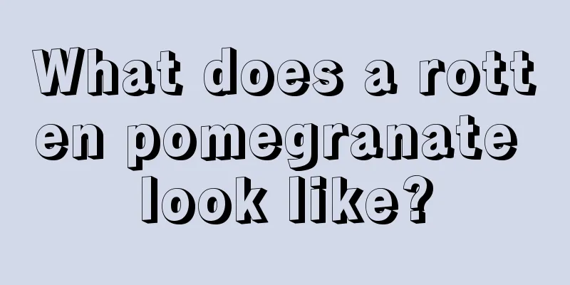 What does a rotten pomegranate look like?