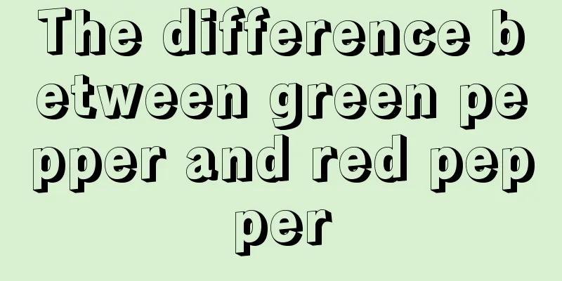 The difference between green pepper and red pepper