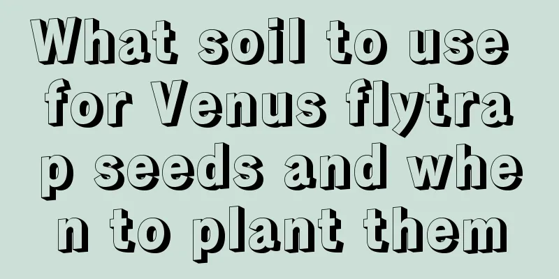 What soil to use for Venus flytrap seeds and when to plant them