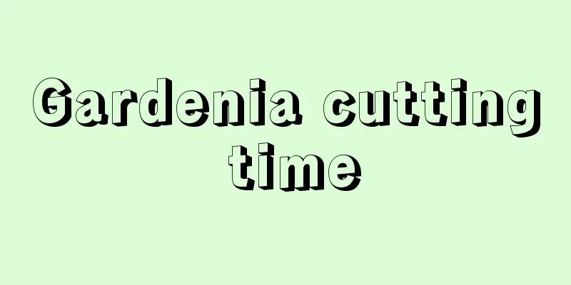 Gardenia cutting time