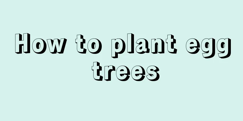 How to plant egg trees