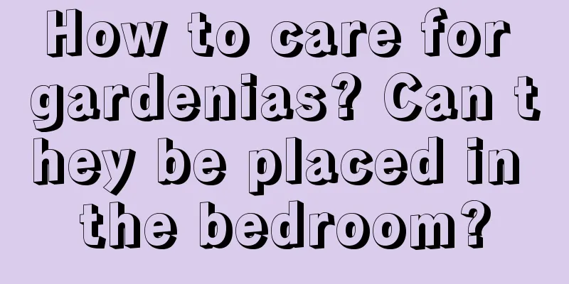 How to care for gardenias? Can they be placed in the bedroom?