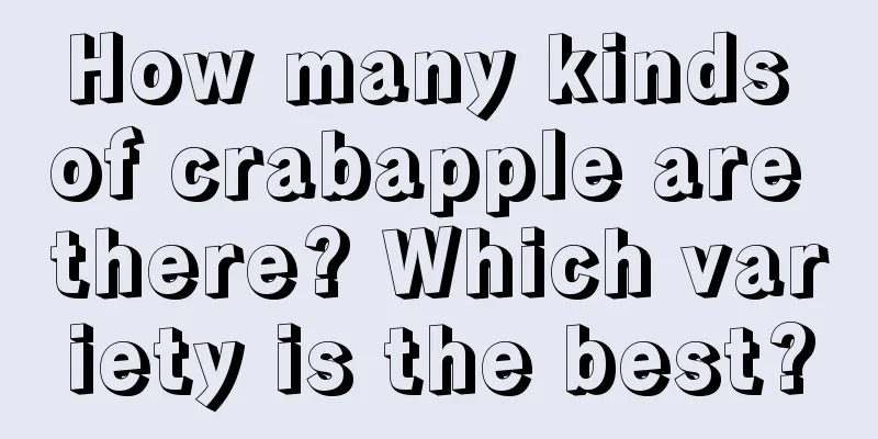 How many kinds of crabapple are there? Which variety is the best?