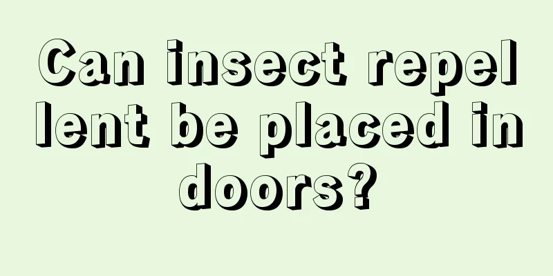 Can insect repellent be placed indoors?