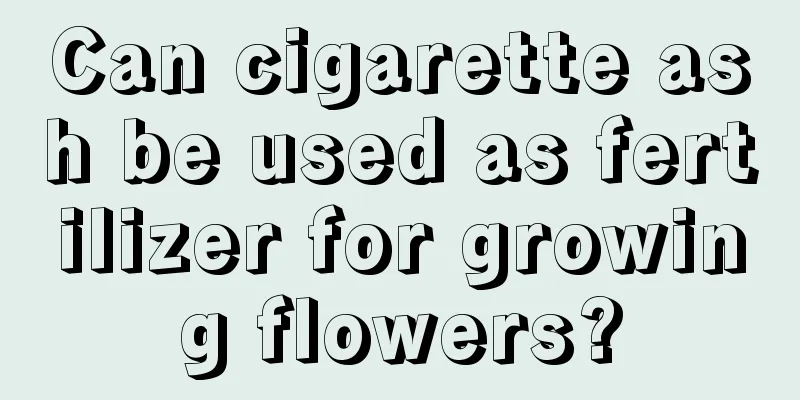 Can cigarette ash be used as fertilizer for growing flowers?