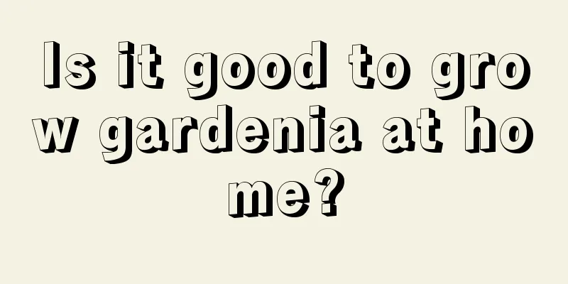 Is it good to grow gardenia at home?