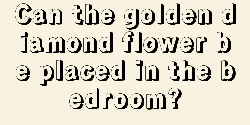 Can the golden diamond flower be placed in the bedroom?