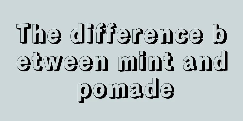 The difference between mint and pomade