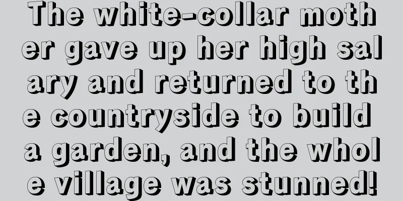 The white-collar mother gave up her high salary and returned to the countryside to build a garden, and the whole village was stunned!