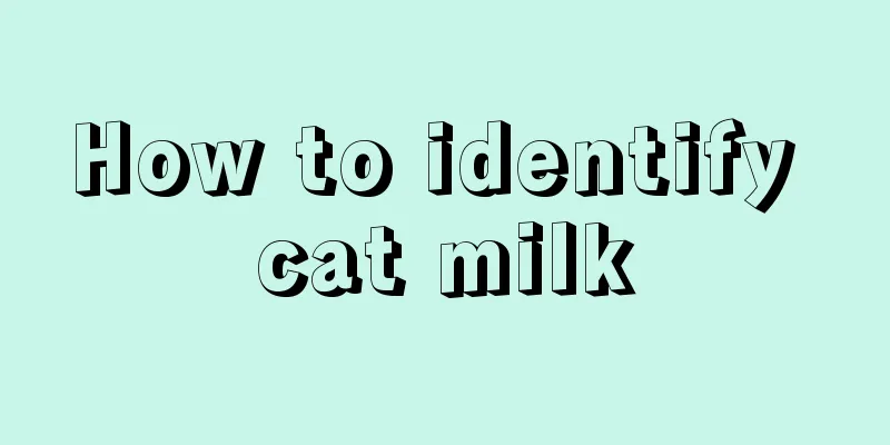 How to identify cat milk