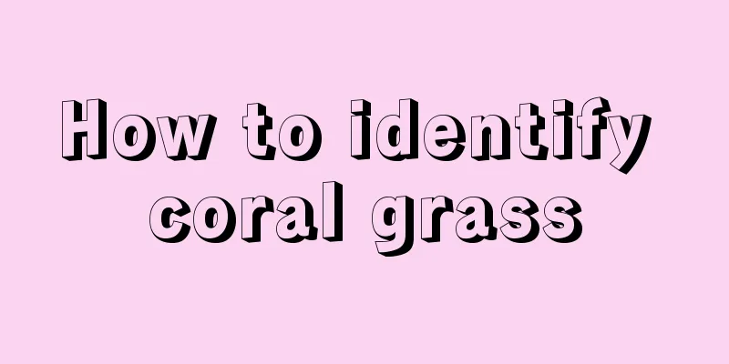 How to identify coral grass