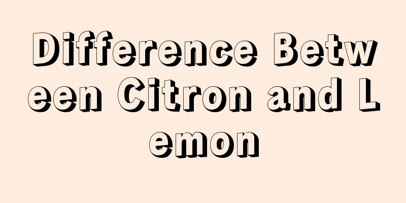 Difference Between Citron and Lemon