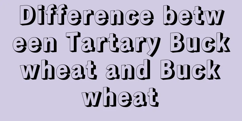 Difference between Tartary Buckwheat and Buckwheat