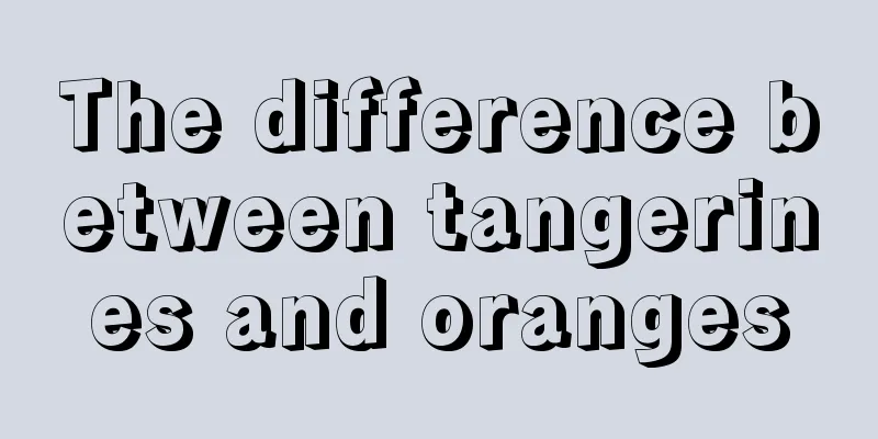 The difference between tangerines and oranges