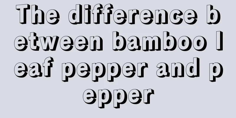 The difference between bamboo leaf pepper and pepper