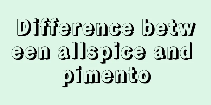 Difference between allspice and pimento