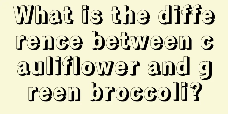 What is the difference between cauliflower and green broccoli?