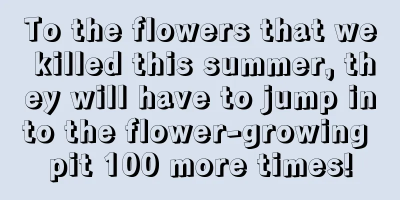 To the flowers that we killed this summer, they will have to jump into the flower-growing pit 100 more times!