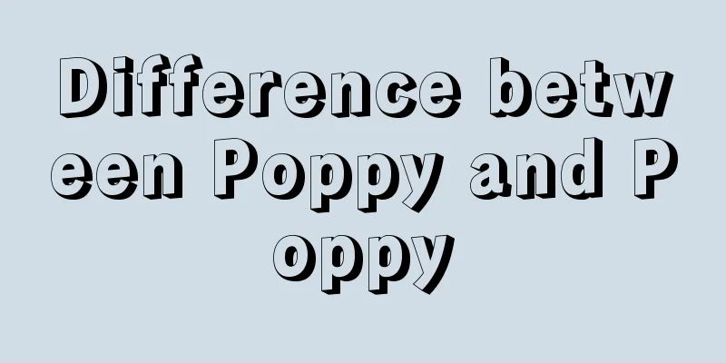 Difference between Poppy and Poppy