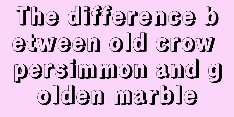 The difference between old crow persimmon and golden marble