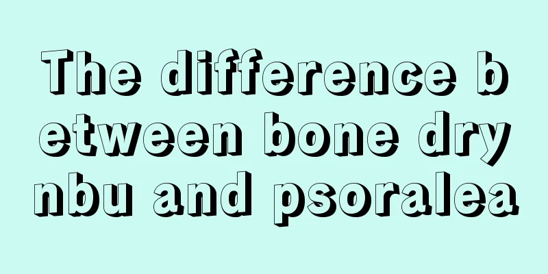 The difference between bone drynbu and psoralea