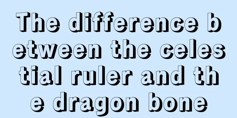 The difference between the celestial ruler and the dragon bone