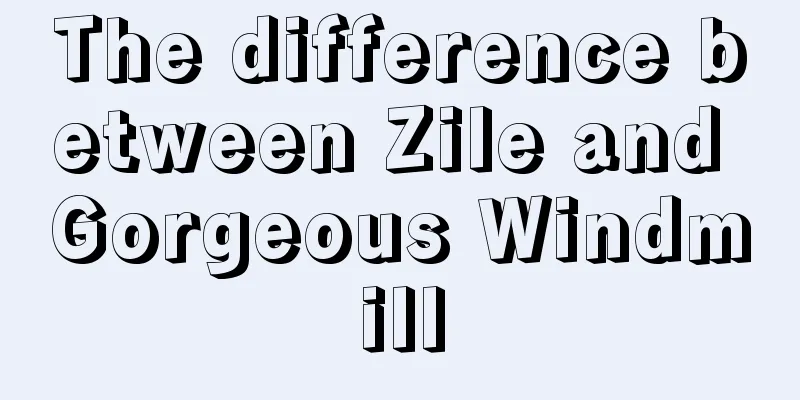 The difference between Zile and Gorgeous Windmill