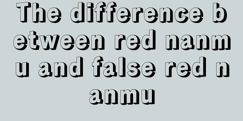 The difference between red nanmu and false red nanmu