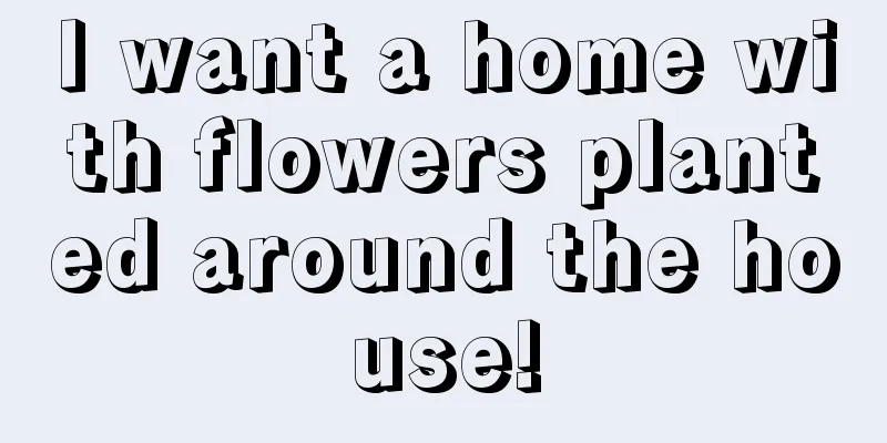 I want a home with flowers planted around the house!