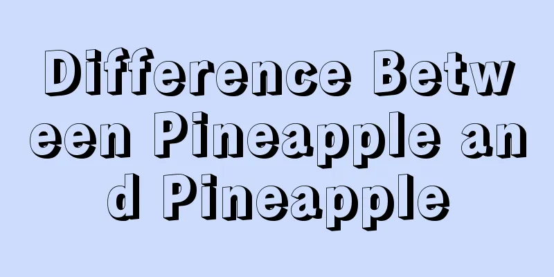 Difference Between Pineapple and Pineapple