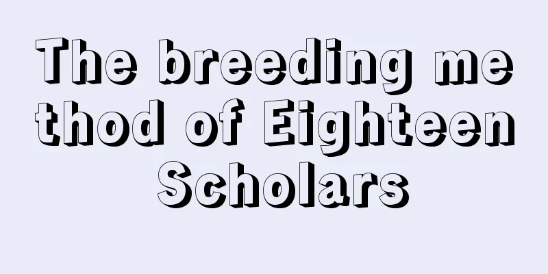 The breeding method of Eighteen Scholars