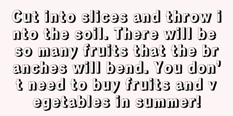 Cut into slices and throw into the soil. There will be so many fruits that the branches will bend. You don’t need to buy fruits and vegetables in summer!