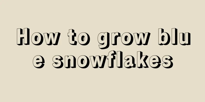 How to grow blue snowflakes