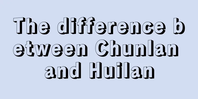 The difference between Chunlan and Huilan