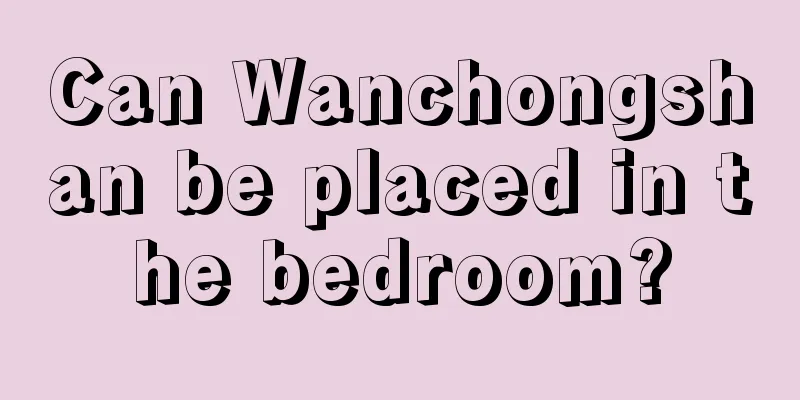 Can Wanchongshan be placed in the bedroom?