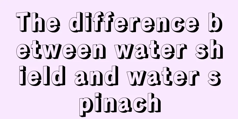 The difference between water shield and water spinach