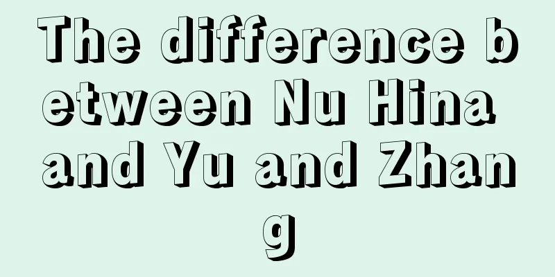 The difference between Nu Hina and Yu and Zhang