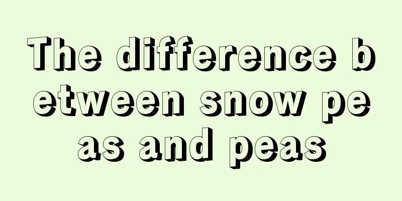 The difference between snow peas and peas